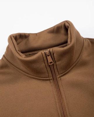 2 Pcs Men's Fleece Plain Zipper Track Suit