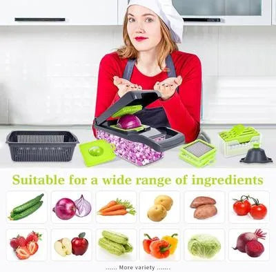 Versatile Vegetable Cutter - 1 Pc for Effortless Food Prep & Kitchen Organization
