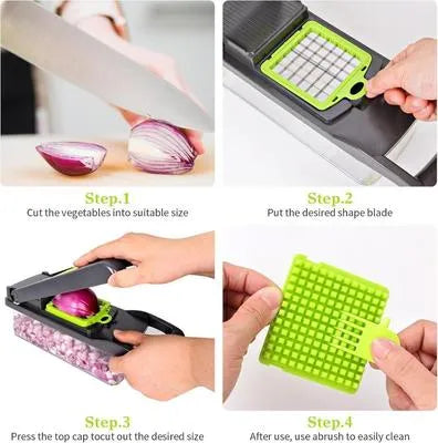 Versatile Vegetable Cutter - 1 Pc for Effortless Food Prep & Kitchen Organization