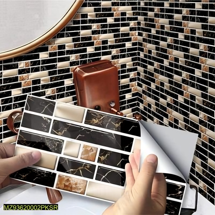 100 Pcs Self Adhesive Wall Tile Sticker