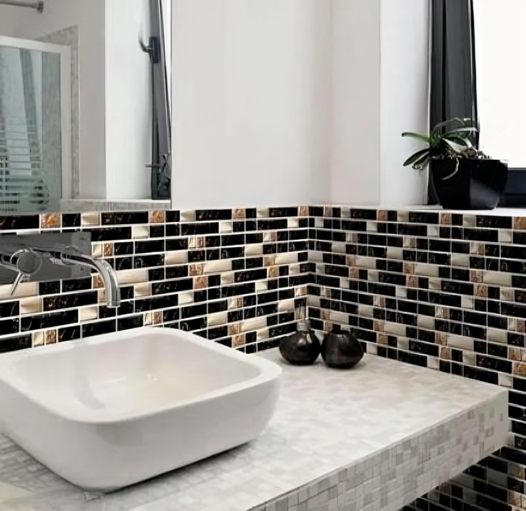 100 Pcs Self Adhesive Wall Tile Sticker