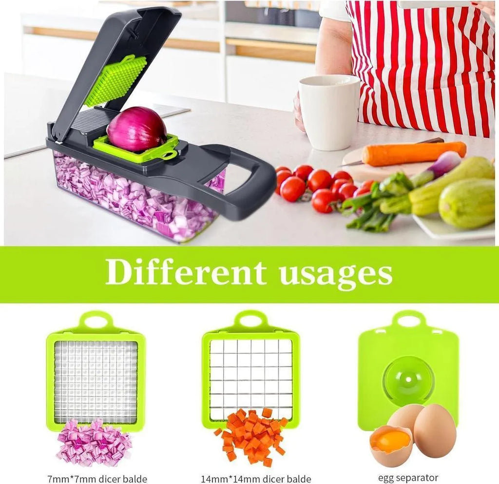 Versatile Vegetable Cutter - 1 Pc for Effortless Food Prep & Kitchen Organization